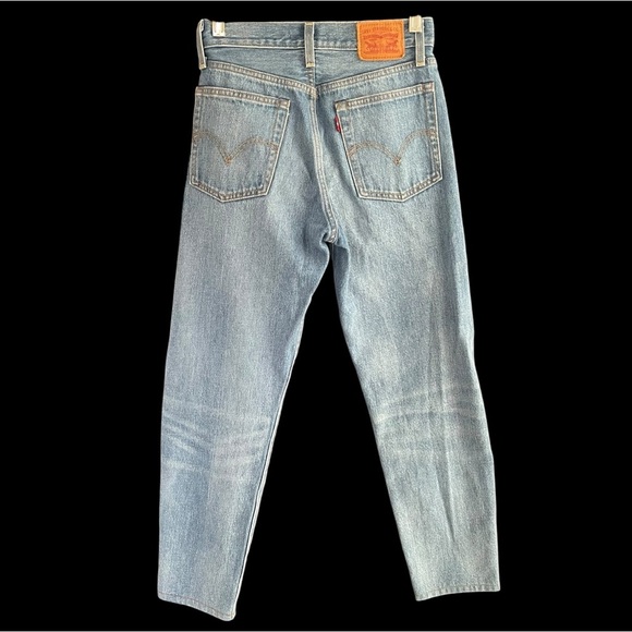 Levi's Wedgie Straight 100% cotton jeans size 24 - Picture 4 of 15